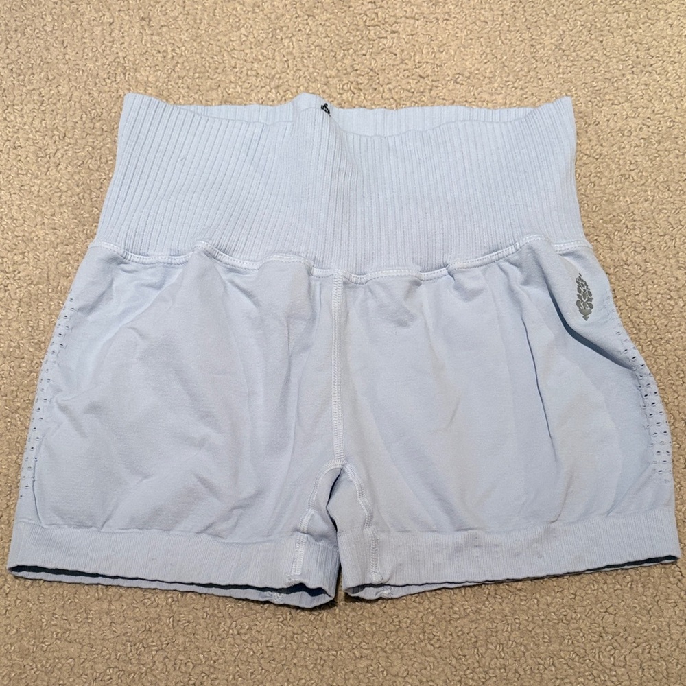 Light Blue Free People Biker Shorts Size M/L